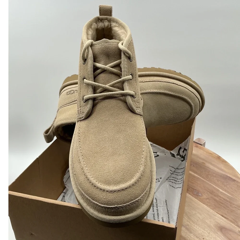 UGG Neumel Moc‎ Sand Suede Lace Up Chukka Boots 1121645 Mens 8